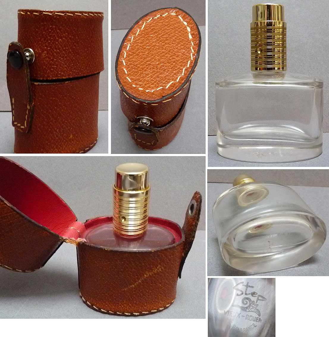 Ancien Flacon de parfum STEP VIEUX ROUEN vaporisateur dans son etui en ...